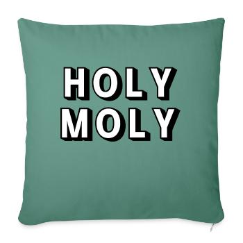 Sacré Moly - Housse de coussin décorative 45 x 45 cm - vert sapin - Devant