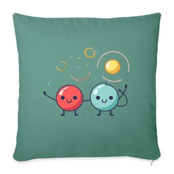 Cute Marbles - Sofakissenbezug 45 x 45 cm - Tanngrün - Vorne