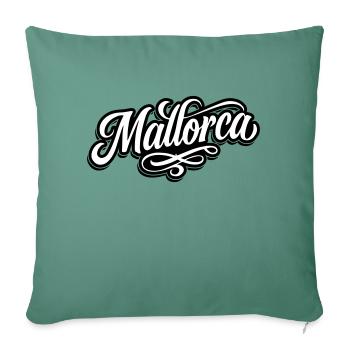 Majorque Tattoo - Housse de coussin décorative 45 x 45 cm - vert sapin - Devant
