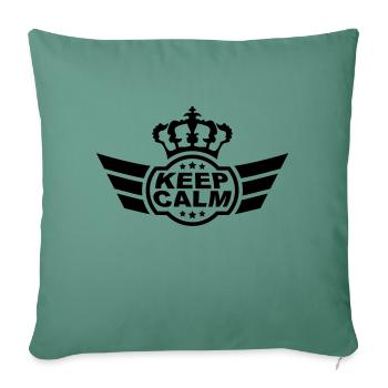 Keep Calm - Sofa pillowcase 17,3'' x 17,3'' (45 x 45 cm) - cypress green - Front