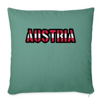 Austria Design - Housse de coussin décorative 45 x 45 cm - vert sapin - Devant