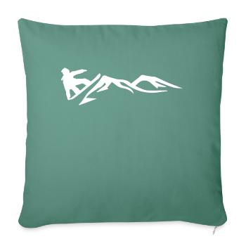 Snowboard Snowboarder - Sofakissenbezug 45 x 45 cm - Tanngrün - Vorne
