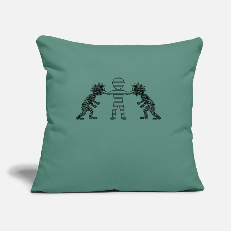 Conflict resolution Sofa pillowcase 17,3'' x 17,3'' (45 x 45 cm)