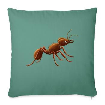 Ant wild jungle - Sofa pillowcase 17,3'' x 17,3'' (45 x 45 cm) - cypress green - Front