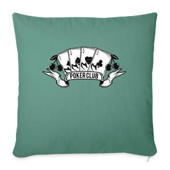 Boardgame Chess Backgammon Game Night - Sofa pillowcase 17,3'' x 17,3'' (45 x 45 cm) - cypress green - Front