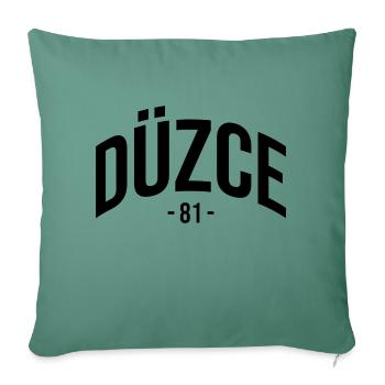 Düzce 81 Turquie Turquie Turquie Cadeau Düzceli TR - Housse de coussin décorative 45 x 45 cm - vert sapin - Devant