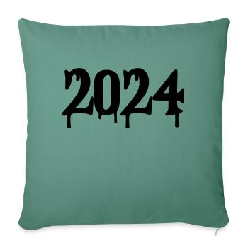 2024 - Sofa pillowcase 17,3'' x 17,3'' (45 x 45 cm) - cypress green - Front