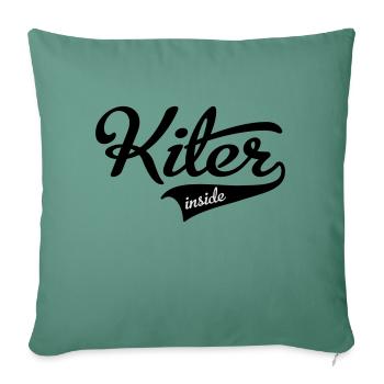 kiter - Housse de coussin décorative 45 x 45 cm - vert sapin - Devant
