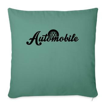 automobile - Housse de coussin décorative 45 x 45 cm - vert sapin - Devant