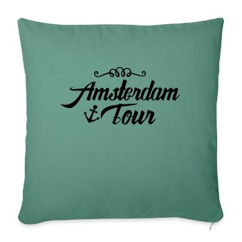 amsterdam tour - Sofakissenbezug 45 x 45 cm - Tanngrün - Vorne
