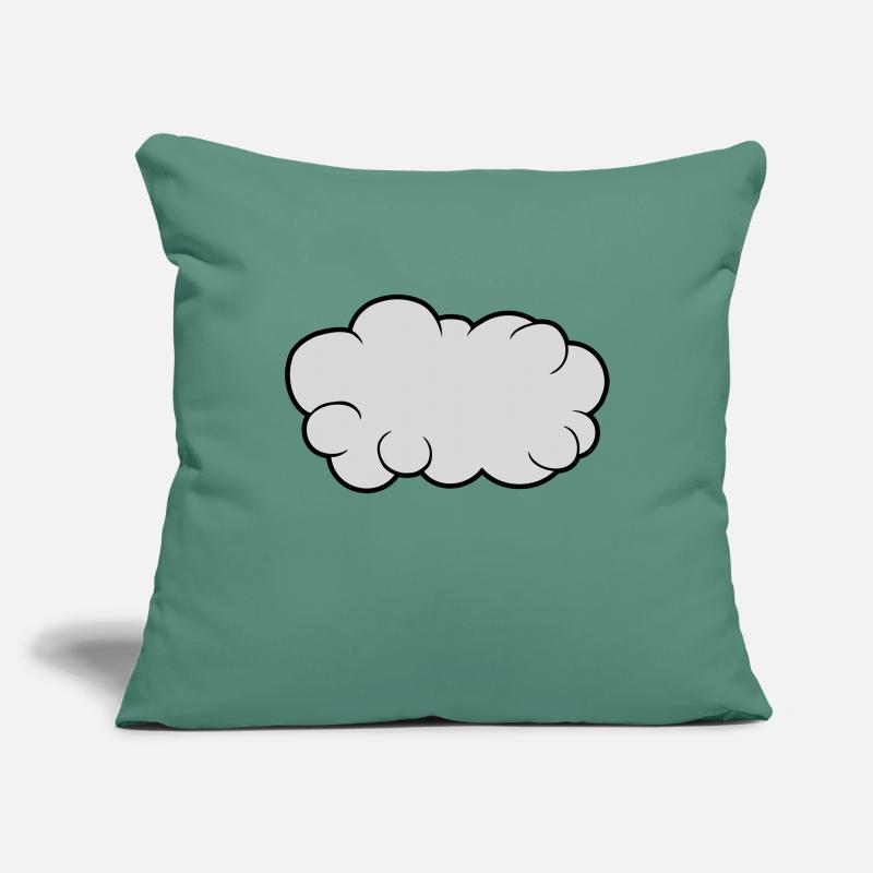 Conception de dessins animés cloud Housse de coussin décorative 45 x 45 cm