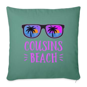 Cousins Beach - Sofakissenbezug 45 x 45 cm - Tanngrün - Vorne