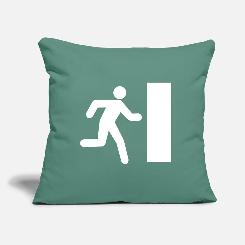 Emergency exit Sofa pillowcase 17,3'' x 17,3'' (45 x 45 cm)