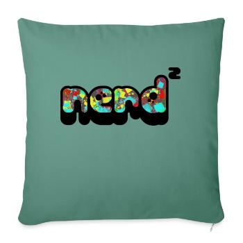 Nerd - Sofa pillowcase 17,3'' x 17,3'' (45 x 45 cm) - cypress green - Front