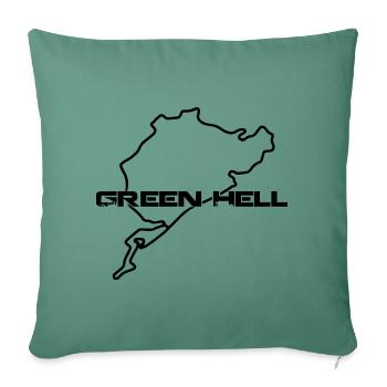 Green Hell - Sofakissenbezug 45 x 45 cm - Tanngrün - Vorne