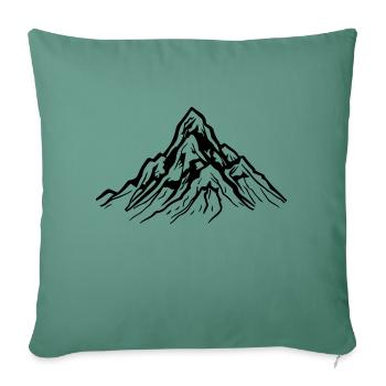 mountain - Sofa pillowcase 17,3'' x 17,3'' (45 x 45 cm) - cypress green - Front