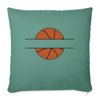 Basketball Name Tag - Sofa pillowcase 17,3'' x 17,3'' (45 x 45 cm) - cypress green - Front