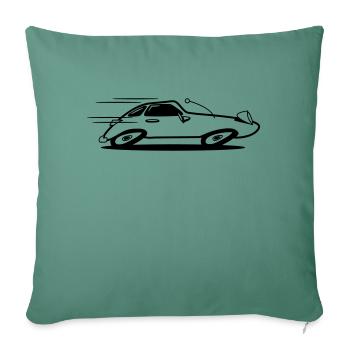 Sports car car car car fast - Sofa pillowcase 17,3'' x 17,3'' (45 x 45 cm) - cypress green - Front