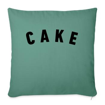 cake - Housse de coussin décorative 45 x 45 cm - vert sapin - Devant