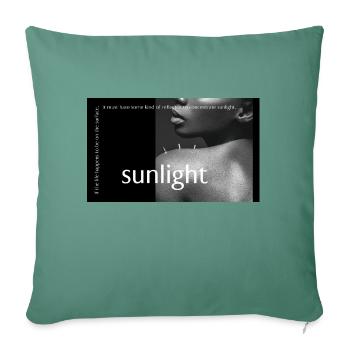 You Are My Sunlight - Sofa pillowcase 17,3'' x 17,3'' (45 x 45 cm) - cypress green - Front