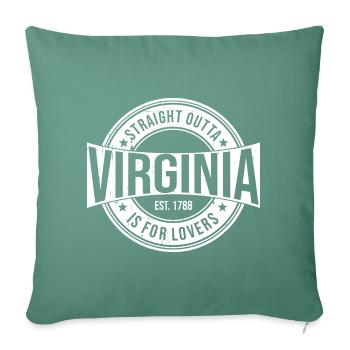 Virginia - Sofa pillowcase 17,3'' x 17,3'' (45 x 45 cm) - cypress green - Front