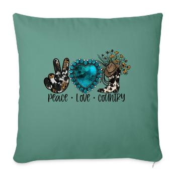 Country Music Rural Landei Country Musician Mom - Sofa pillowcase 17,3'' x 17,3'' (45 x 45 cm) - cypress green - Front