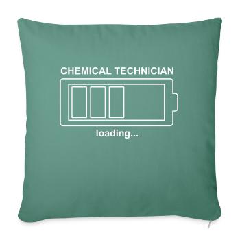 Technicien de laboratoire chimique Chimiste Professeur de chimie Chimiste - Housse de coussin décorative 45 x 45 cm - vert sapin - Devant