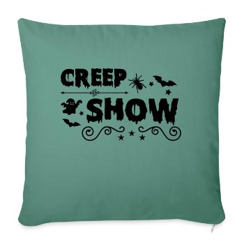 Spectacle de creep - Housse de coussin décorative 45 x 45 cm - vert sapin - Devant