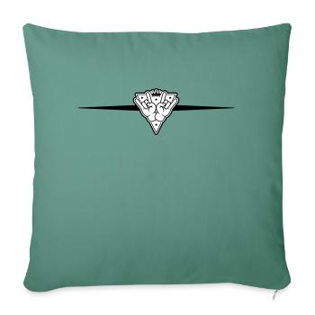 Hand Party Sign Line - Sofa pillowcase 17,3'' x 17,3'' (45 x 45 cm) - cypress green - Front