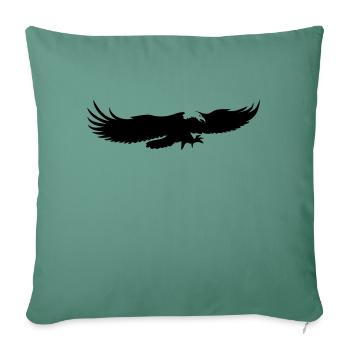 aigle usa pygargue - Housse de coussin décorative 45 x 45 cm - vert sapin - Devant