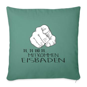 eisbader winterbader eischwimmen eisbademeister - Sofakissenbezug 45 x 45 cm - Tanngrün - Vorne