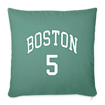 Boston 5 - Housse de coussin décorative 45 x 45 cm - vert sapin - Devant