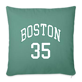 Boston 35 - Housse de coussin décorative 45 x 45 cm - vert sapin - Devant