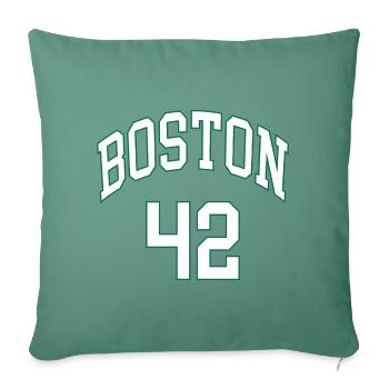 Boston 42 - Housse de coussin décorative 45 x 45 cm - vert sapin - Devant