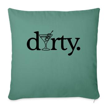 dirty - Sofa pillowcase 17,3'' x 17,3'' (45 x 45 cm) - cypress green - Front