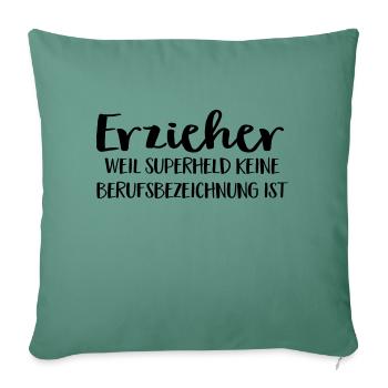 Erzieher - Sofakissenbezug 45 x 45 cm - Tanngrün - Vorne