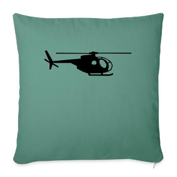 helicopter kids military rc - Sofa pillowcase 17,3'' x 17,3'' (45 x 45 cm) - cypress green - Front