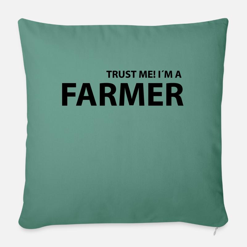 farmer - Sofakissenbezug 45 x 45 cm - Tanngrün