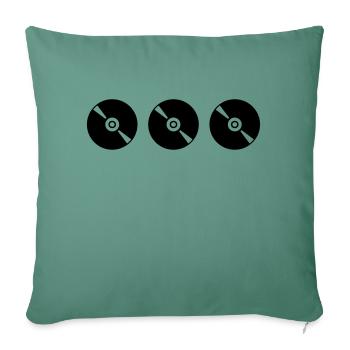 Discs - Sofa pillowcase 17,3'' x 17,3'' (45 x 45 cm) - cypress green - Front
