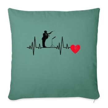Conductors Gift Conducting Music Conductor - Sofa pillowcase 17,3'' x 17,3'' (45 x 45 cm) - cypress green - Front
