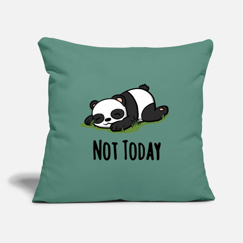 Not today Panda - lustiger Spruch Geschenkidee Sofakissenbezug 45 x 45 cm