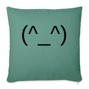 Face - Sofa pillowcase 17,3'' x 17,3'' (45 x 45 cm) - cypress green - Front