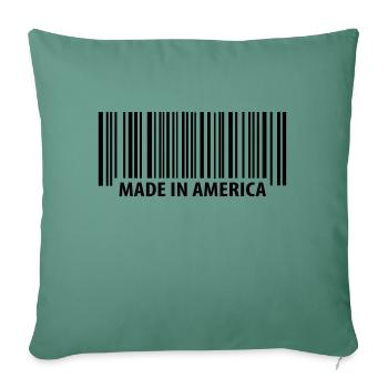 Made in America - Sofa pillowcase 17,3'' x 17,3'' (45 x 45 cm) - cypress green - Front