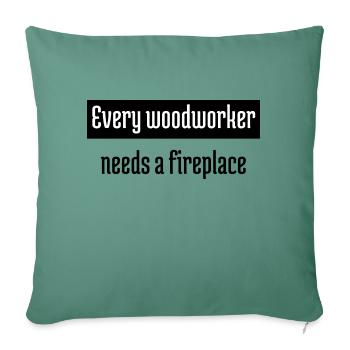 gift idea blogger - Sofa pillowcase 17,3'' x 17,3'' (45 x 45 cm) - cypress green - Front