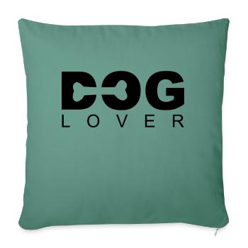 Dog Lover - Sofa pillowcase 17,3'' x 17,3'' (45 x 45 cm) - cypress green - Front