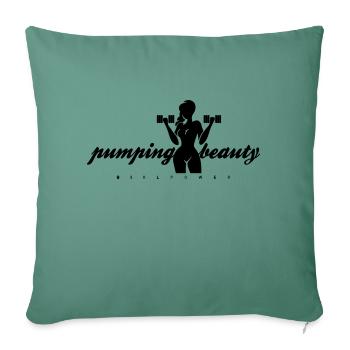 Pumping Beauty Solid Color - Sofa pillowcase 17,3'' x 17,3'' (45 x 45 cm) - cypress green - Front