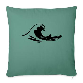 surf - Sofa pillowcase 17,3'' x 17,3'' (45 x 45 cm) - cypress green - Front