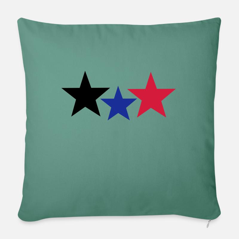 Stars - Sofakissenbezug 45 x 45 cm - Tanngrün
