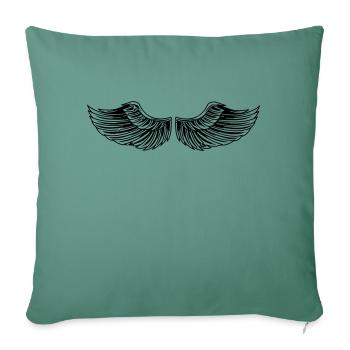 Wing - Sofa pillowcase 17,3'' x 17,3'' (45 x 45 cm) - cypress green - Front