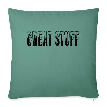 Great stuff design for all common documents - Sofa pillowcase 17,3'' x 17,3'' (45 x 45 cm) - cypress green - Front